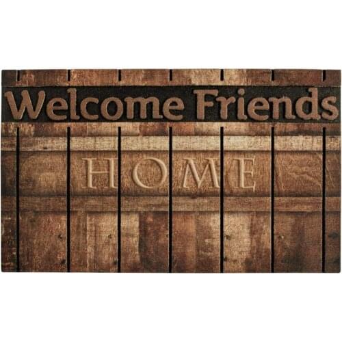 Front Door Mat Entrance Rug Floor Mats, Waterproof Floor Mat Shoes Scraper Doormat, 18''x30'' Patio Rug Dirt Debris Mud Trapper