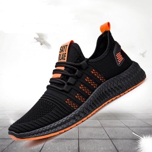Fashion Sneakers Lightweight Men Casual Shoes Breathable Male Footwear Lace Up Walking Shoe Athletic Shoes for Men Black Shoes