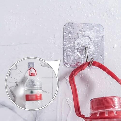 35Pcs Transparent Strong Self Adhesive Door Wall Hangers Hooks Suction Heavy Load Rack Cup Sucker for Kitchen Bathroom