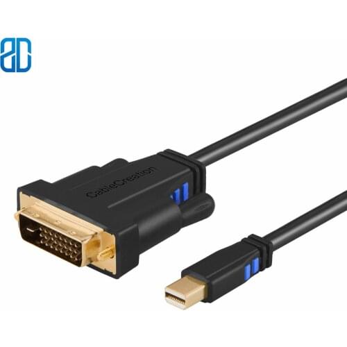 Mini DP to DVI Mini Display Port (Thunderbolt Port Compatible) to DVI Cable Compatible Mac Book, iMac and More, Black & Blue