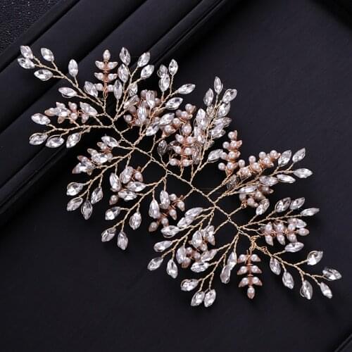 New Bride Headband Rhinestone Crystal Headband Wedding Hair Accessories Bridal Tiara Queen Hair Accessories Handmade Headwear