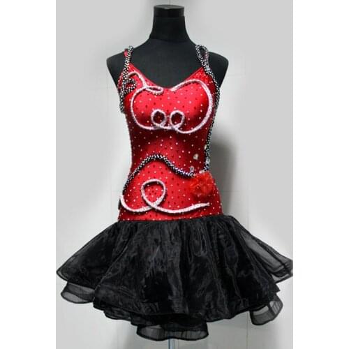 New style latin dance costume sexy gauze spandex latin dance competition dress for women child latin dance dresses S-4XL F30