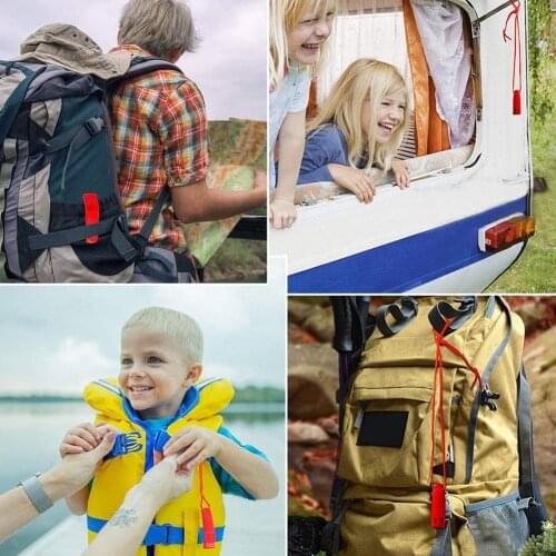 Outdoor Camping Survival Portable Sports Referee Lifeguard Dual Band Sports Match Loud PP Whistle Whistle Whistles Plastic Y9D8