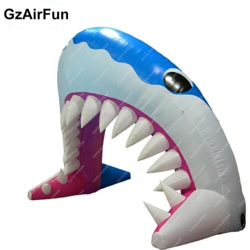 Celebration inflatable shark arch customized inflatable arch gate shark mouth arch for sale