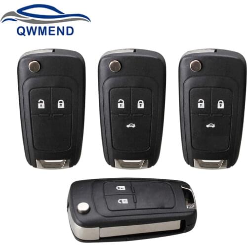 BHKEY 2/3Buttons Remote Key Shell Case Cover For OPEL VAUXHALL Insignia Astra Zafira For Chevrolet Cruze For Buick Car key shell