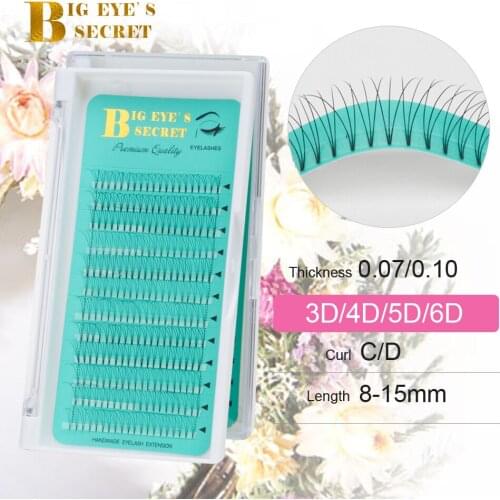 Big eyes secret Luxury Lashes Extension 3D4D5D6D Premade Fans Russian Volume Lashes Eyelash Extension
