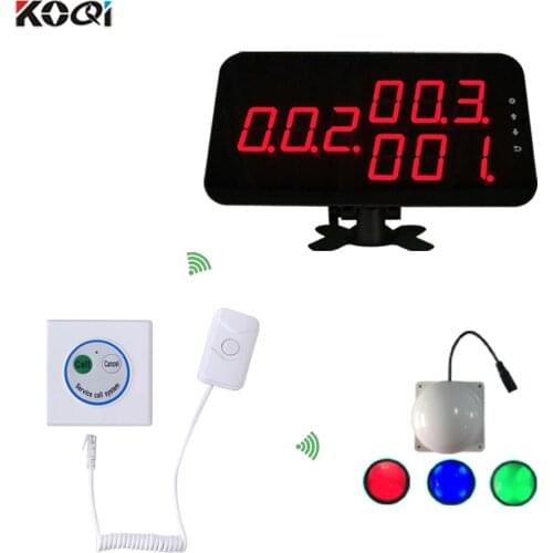 Emergency Call Bell System With Red Color Room Light Use For Hotspital Nurse Patient 433.92Mhz Frequency