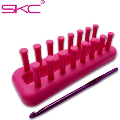 SKC Portable Knitting Loom Craft DIY Weaving Tools for Sock Sewing Tools Mini Loom