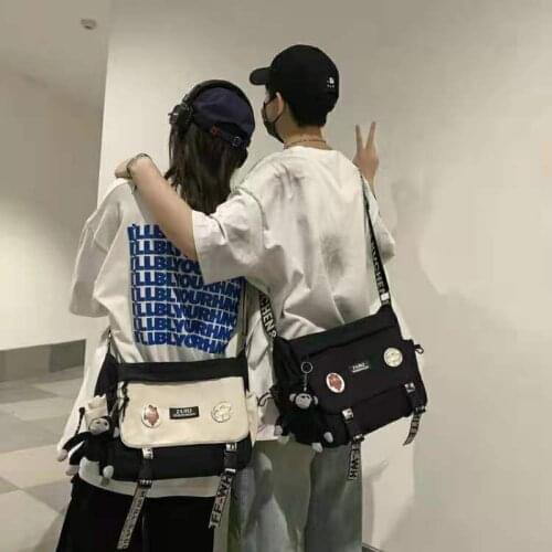 Crossbody Bag Men Fashion Brands Japanese Style Workwear Satchel Canvas Student Ins Backpack Women 's Casual Shoulder Bag