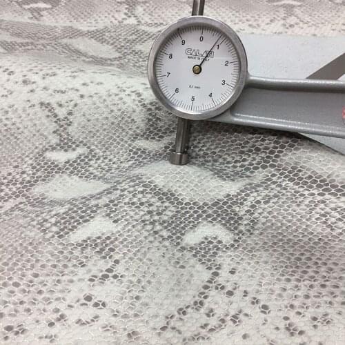 Customized Ecological Leather Silver Snake Pattern Head Layer Real Cowhide Fabric Is Widely Used In Clothing