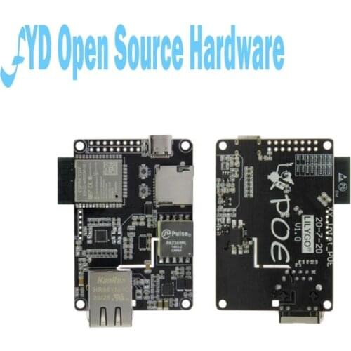 TTGO T-Internet-POE ESP32-WROOM LAN8720A Chip Ethernet Adapter And Downloader Expansion Board Programmable Hardware