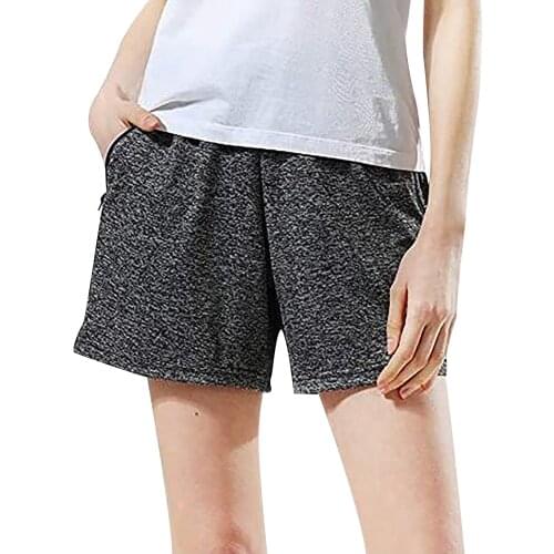 All-match Women Short Pant summer Casual Lady Loose Solid Leisure Female Workout Waistband Skinny Stretch Shorts