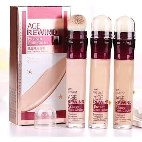 ICYCHEER 6 Corlors Liquid Concealer Foundation Contour Eraser Concealer Pen Oil-control Brighten Base Makeup