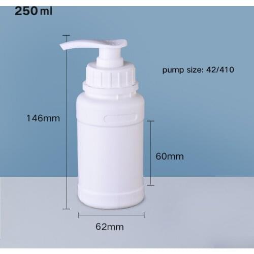 10PCS 250ML/8oz Press Pump Empty Bottle Refillable Shampoo Lotion Liquid Soap Gel Dispenser Container Food Grade bottles