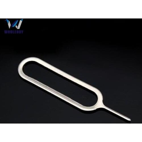 10000pcs/lot cheapest Sim Card Eject Pin Key Tool Needle SIM Card Tray Holder Eject Pin for iPhone7 6 5 For Xiaomi For Samsung