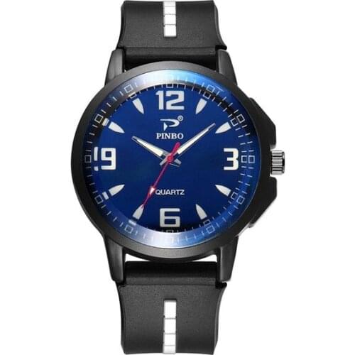 2019 New Mens Business Quartz Watch Men Military Sports Silicone Watch Relogio Masculino Men Gift Clock Reloj Hombre Hot Sale