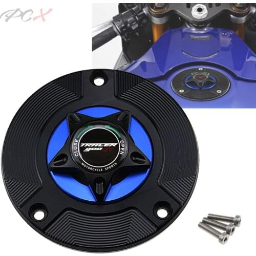 Motorcycle Accessories Gas Fuel Tank Cap Cover CNC Aluminum for YAMAHA Tracer 900/GT Tracer900 GT 2018 2019