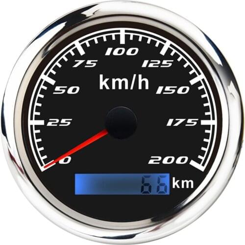 200KM/h 85mm Digital GPS Speedometer Waterproof Gauge Antenna for Boat
