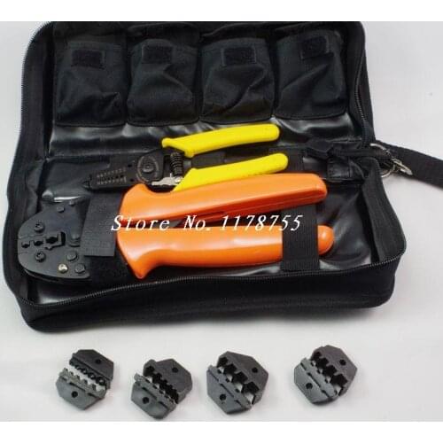 FSAK-56YJ Ratcheting Terminal Crimper Kit with 4 Dies 0.5-35mm2