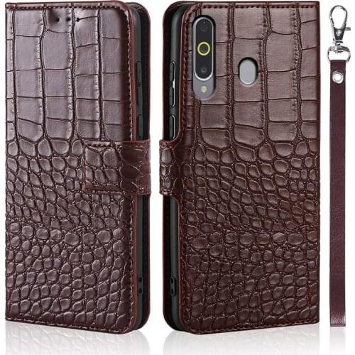 Flip Phone Case For Samsung Galaxy A8S SM-G8870 Cover cases Crocodile Texture Leather Book Design Luxury Coque Wallet Holder
