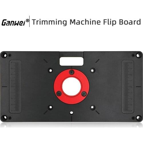 Ganwei Woodworking Trimming Machine Flip Board With Scale Router Table Insert Plate Set Machining CNC Benches Table Saw