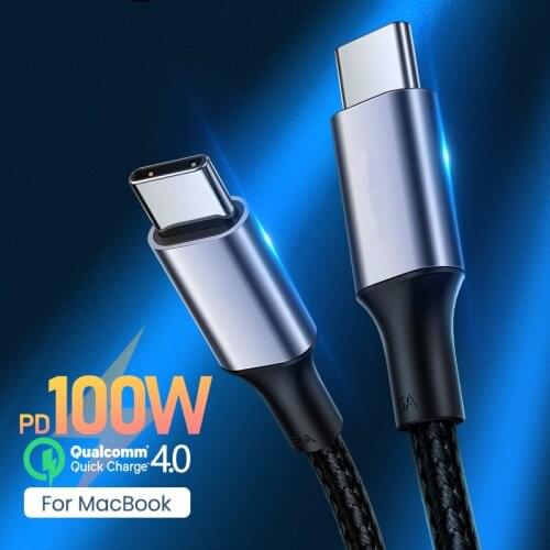 5A 1M USB Type C to USB C Cable for Samsung Galaxy S9 PD 100W Fast Charger Cable for Macbook Support Quick Charge 4.0 USB Cord