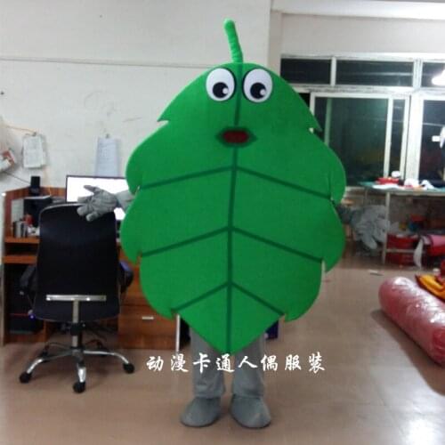 Green Leaf Mascot Costume Suits Cosplay Party Game Dress Outfits Clothing Advertising Carnival Hallowen Cosplay Gifts