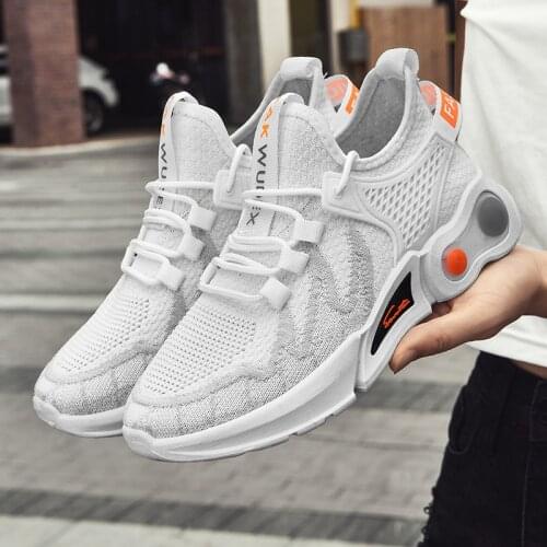 Men Casual Walking Sneakers Running Shoes Flat Sports White Shoes Non-slip Comfortable Breathable Workout Zapatos Autumn New