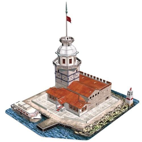 Cubic Fun 3D 66 Piece Puzzle Girl Tower