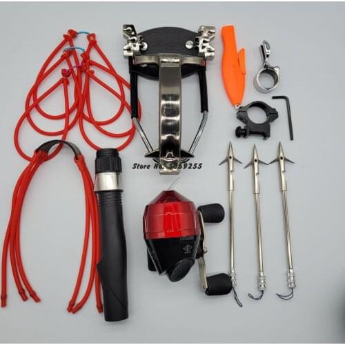 Multi-function Fishing Slingshot Hunting Set Catapult Suit Shooting Powerful SlingShot Shooter Fish Outdoor Precision slingshot