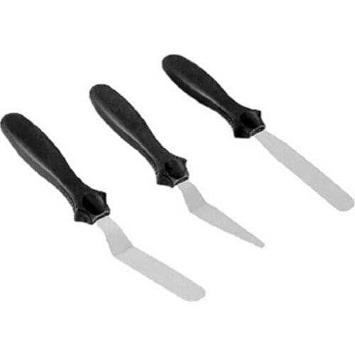 Three-piece Cream Spatula Cake Demolding Knife Stainless Steel Trowel Set Baking Tool