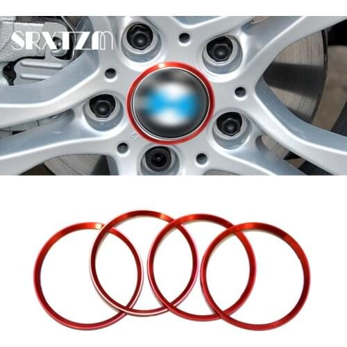 Car Styling Wheel Hub Ring Sticker For BMW E82 E88 F22 F23 E36 E46 E90 E92 F30 F31 F34 F80 E34 E39 E60 E10 E84 F48 Accessories