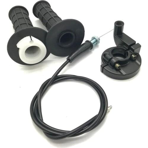 NEW THROTTLE&CABLE GRIP HANDLE BAR SET FOR SUZUKI MOTORCYCLE DR100 DRZ110 DRZ125 L