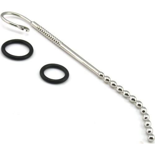Penis Cock Rings Stainless Steel Urethral Beads Plug Sex Toys For Men Penis Insertion Urethral Sound Dilator