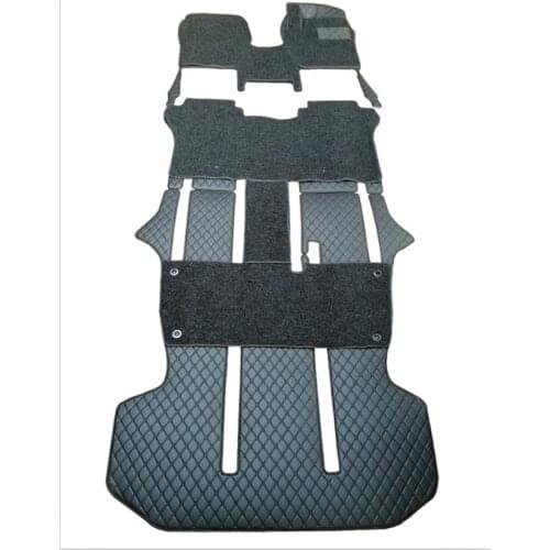 Custom full set car floor mats for Right hand drive Toyota Alphard 7 8 seats 2020-2002 durable waterproof two layers car carpets