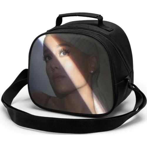 Ariana Grande Portable Lunch Bag New Thermal Insulated Lunch Box Tote Cooler Handbag Bento Pouch school Childrens meal bag