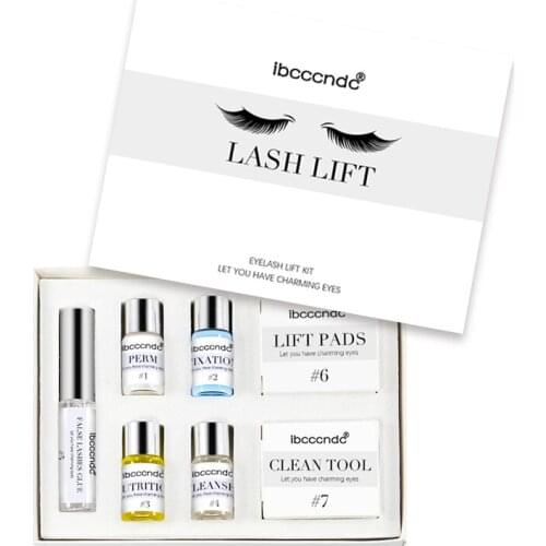 Professional 7 in 1 Mini Eyelash Perming Kit Eyelash Wave Lotion Curling Perm Curler Kit Eye Lashes Lifting Kits TSLM2