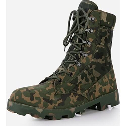 Anti-slip Durable Camouflage Army Hiking Tactical Military Boots
