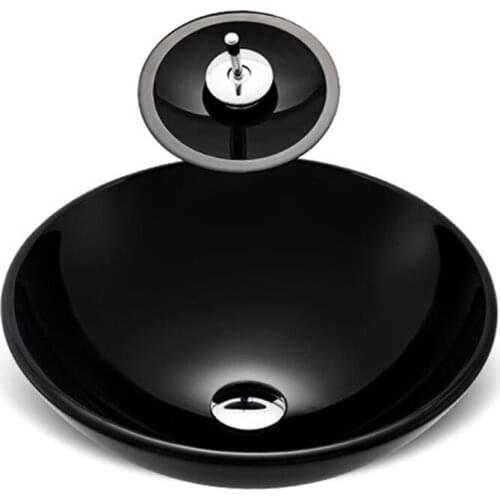 Nordic Household Platform Basin Black Bathroom Sinks Black Wash Basin hotel wash basin bathroom toilet art washbasin with Faucet