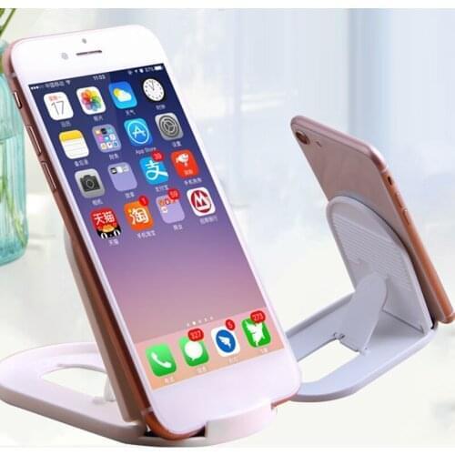 6 Colors Adjustable Plastic Mobile Phone Folding Storage Desktop Stand Holders Bracket Living Room Tool Home Organization Racks