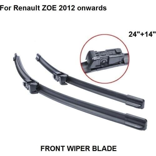 Windscreen Wiper For Renault ZOE 2012 onwards 24"+14" Car Accessories Auto Windshield Wipers Blade Prices