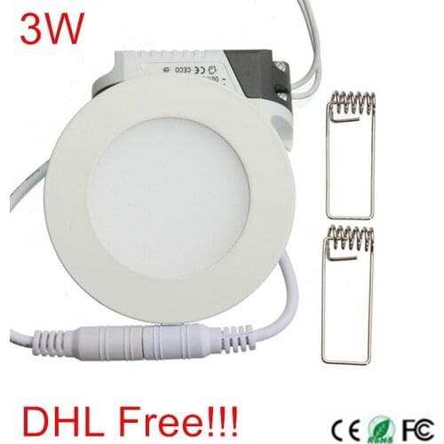 LED Ceiling Panel Light Round Warm / Natural White /Cold White LED Ceiling Lamp For Foyer Kitchen 3W Dimmable