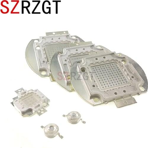 3W 5W 10W 20W 30W 50W 100W High Power Light UV Purple LED 365nm 375nm 380nm 385nm 395nm 400nm 405nm Ultraviolet Bulbs Lamp Chips