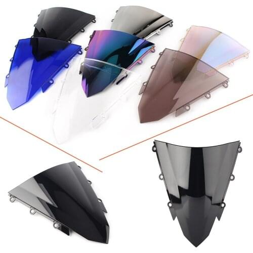 Double Bubble Windshield Windscreen Motorcycle Wind Screen Protection For Honda CBR 500 R 500R CBR500R 2016-2018