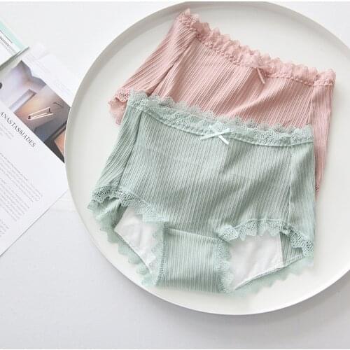 Japanese simple pure cotton Panties women safety pants New autumn Cozy Day Seamless students Panties Panties women