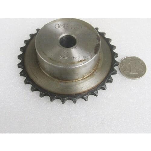 06B 30T 30Teeth Pitch 9.525mm 3/8" Bore not larger than 16.3mm Industry Transmission Driving Single Sprockets mechanical parts