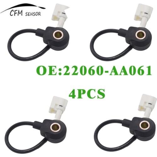 4pcs New Front Knock Sensor 22060-AA061 For Subaru Legacy 1997 1998 1999 Forester 1998 Impreza 1996 1997 1998
