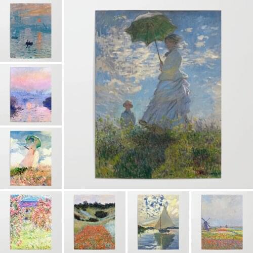 Diamond Painting Stone Mosaic Room Decoration Diamond Embroidery Claude Monet Sunrise Cross Stitch Kits Gift Home Decor