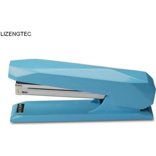 Free Shipping LIZENGTEC New Design Fashion Diamond Stapler for Paper Document For School Office Factory Supplies