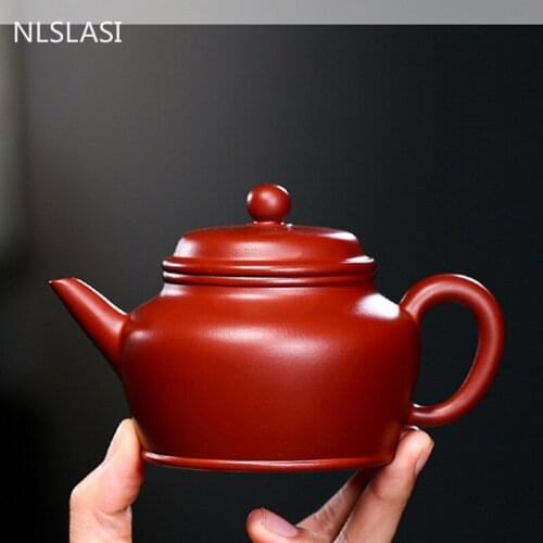 Handmade Raw Ore Dahongpao Teapots Yixing Purple Clay Tea Pot Household Filter Beauty Kettle Tea Ceremony Customized Gift 220ml